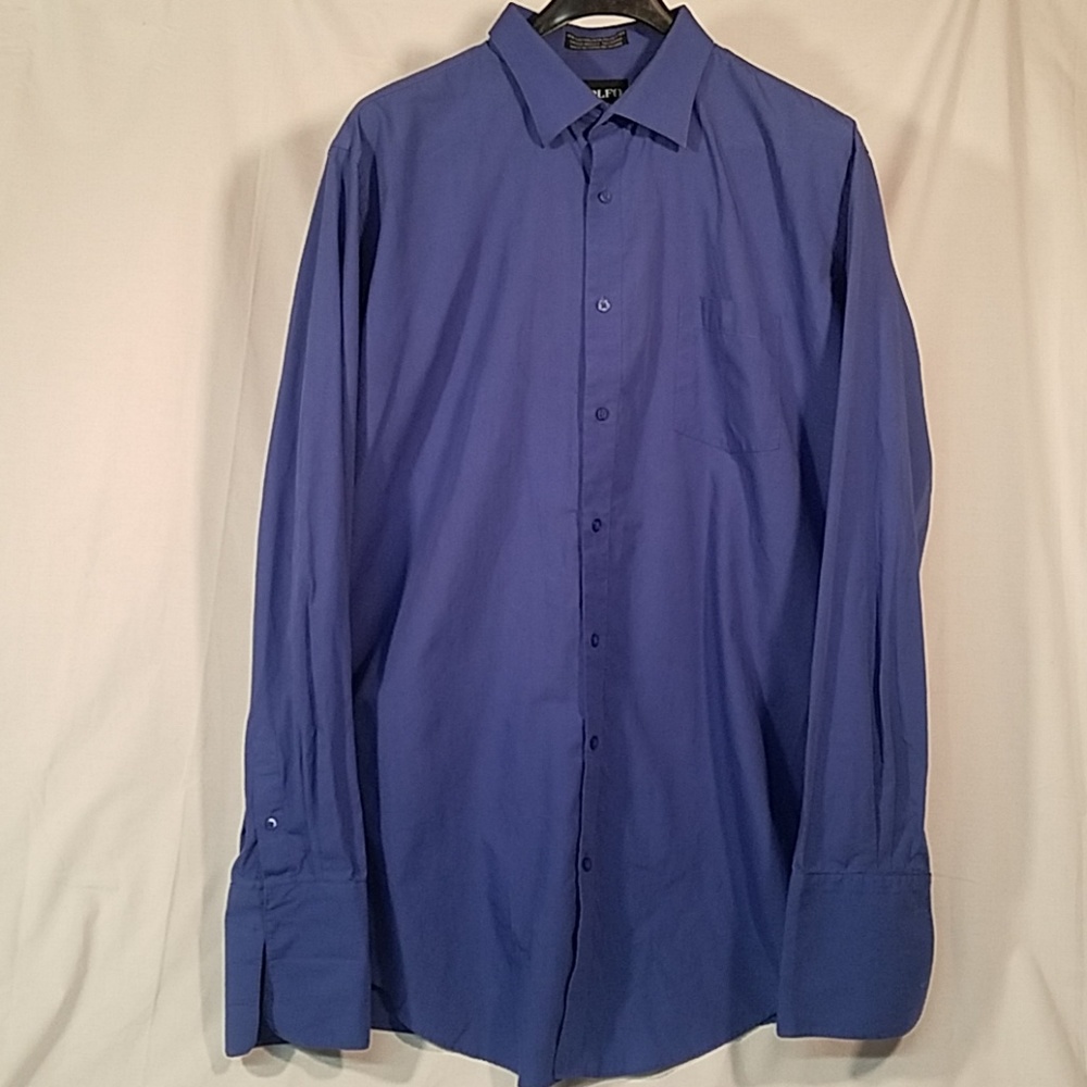 Mens Royal Blue Dress Shirt